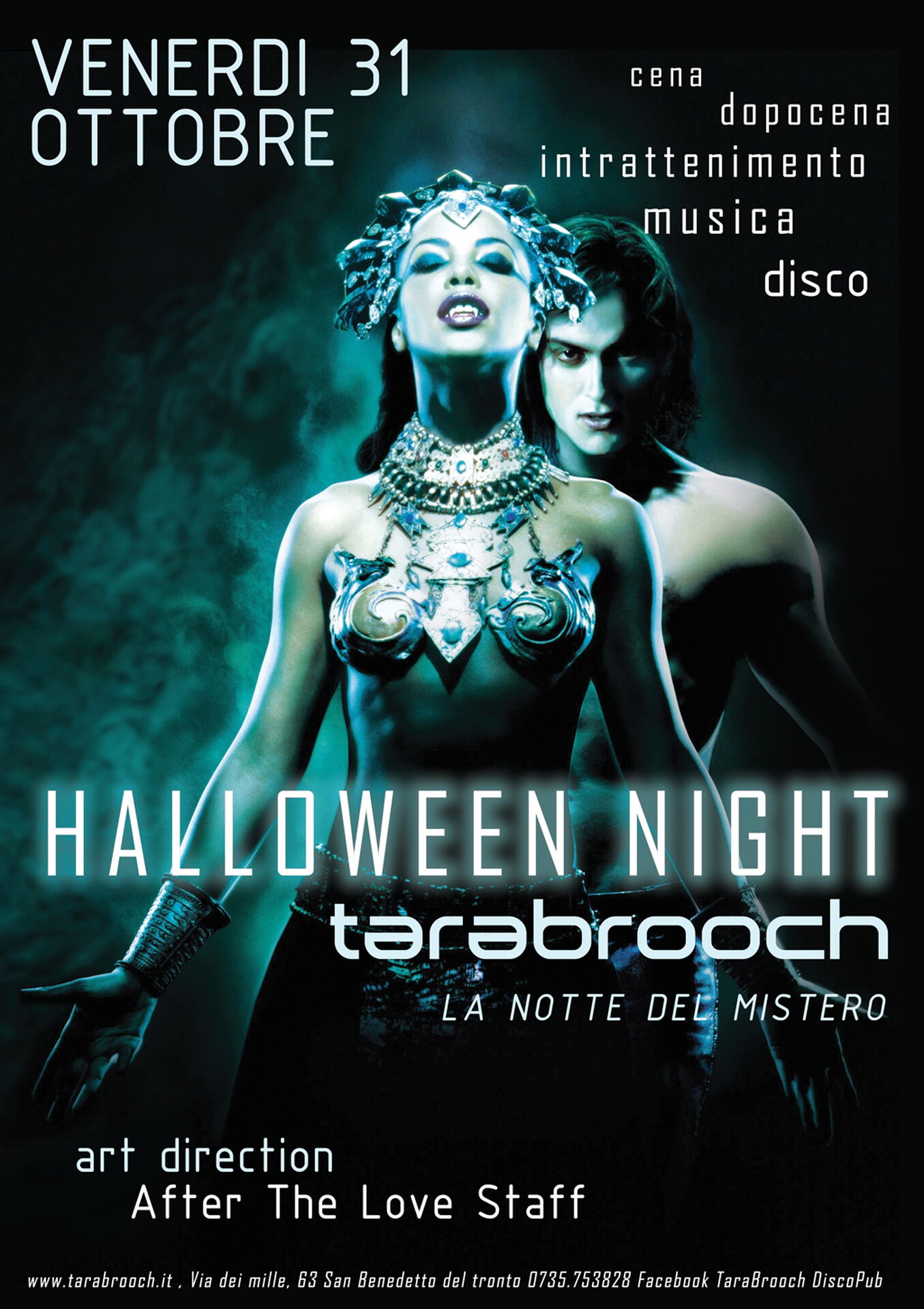 AFTER THE LOVE TARABROOCH SAN BENEDETTO DEL TRONTO HALLOWEEN LOCANDINA