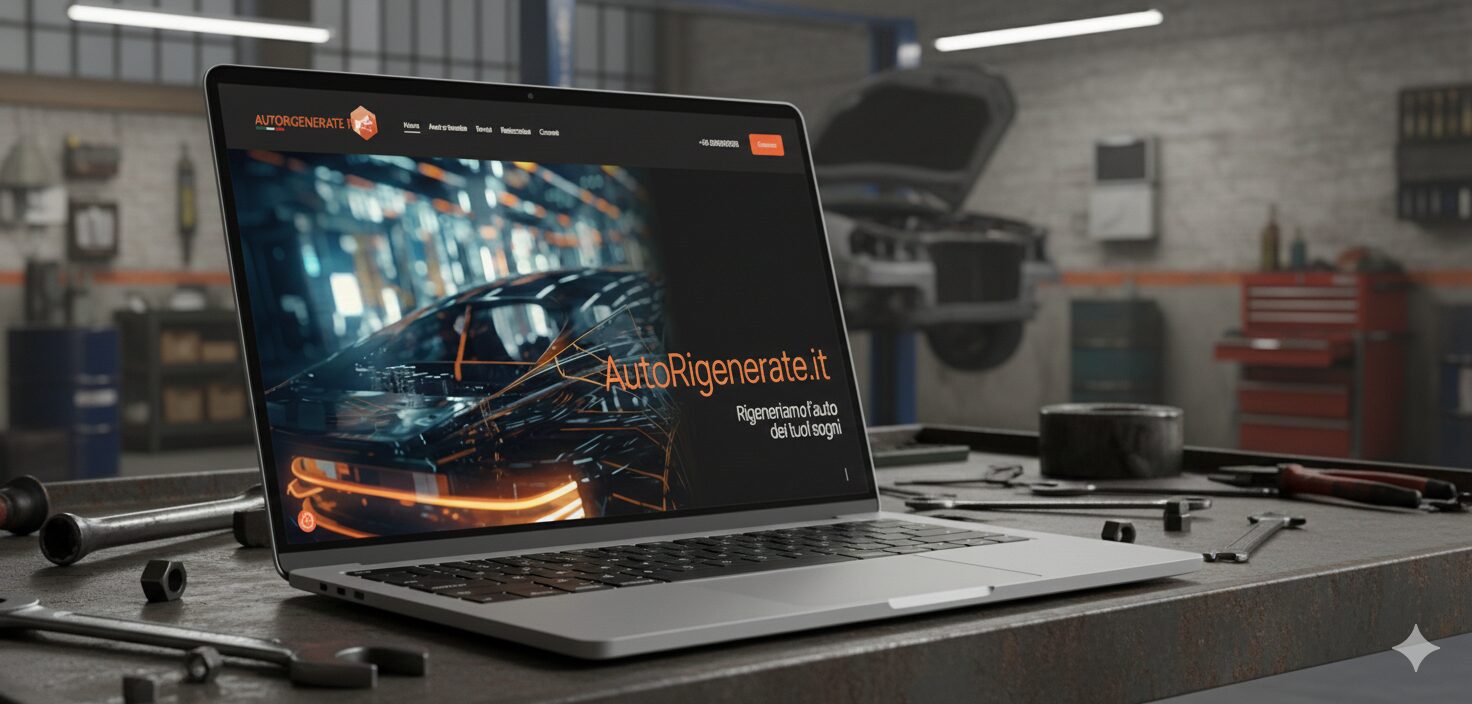 Il Nostro Lavoro: Creazione del Sito per AutoRigenerate.it